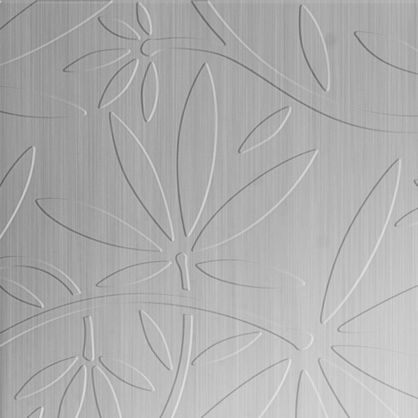 Vinyl Wall Covering Dimension Walls Floral Vine Brushed Aluminum
