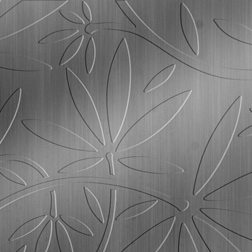  Dimension Walls Floral Vine Brushed Stainless