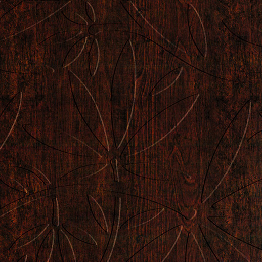  Dimension Walls Floral Vine Burgundy Grain