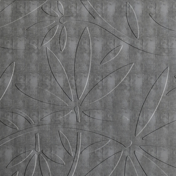 Vinyl Wall Covering Dimension Walls Floral Vine Etched Silver
