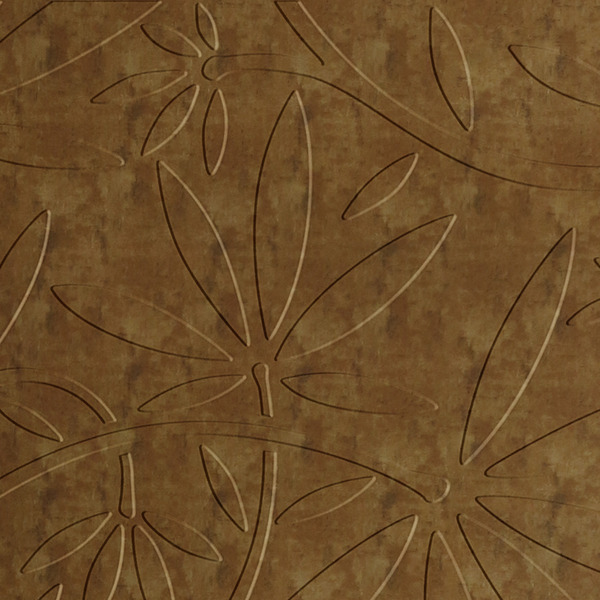 Vinyl Wall Covering Dimension Walls Floral Vine Aged Gold