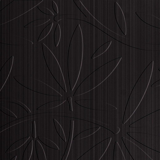 Dimension Walls Floral Vine Striated Ebony