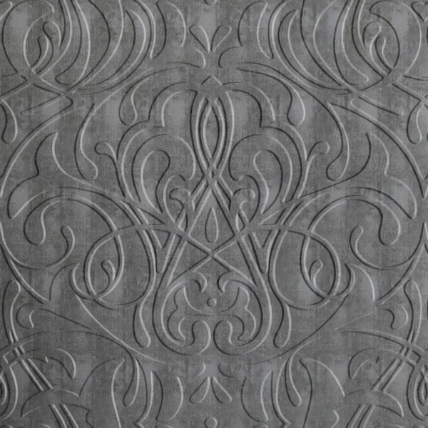 Vinyl Wall Covering Dimension Walls Parisian Etched Silver