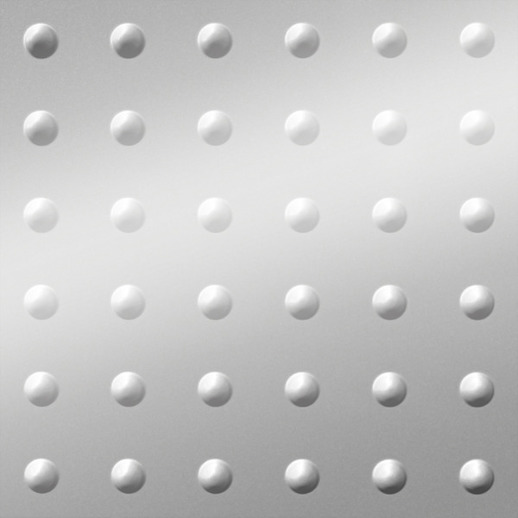  Dimension Walls Large Rivet Metallic Silver