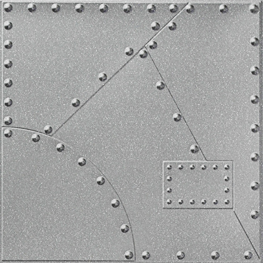  Dimension Walls Alloy Silver