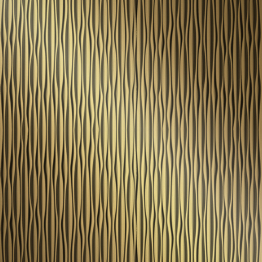  Dimension Walls Ganges Vertical Metallic Gold