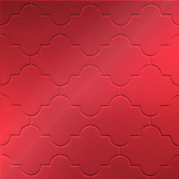 Vinyl Wall Covering Dimension Walls Mediterranean Metallic Red