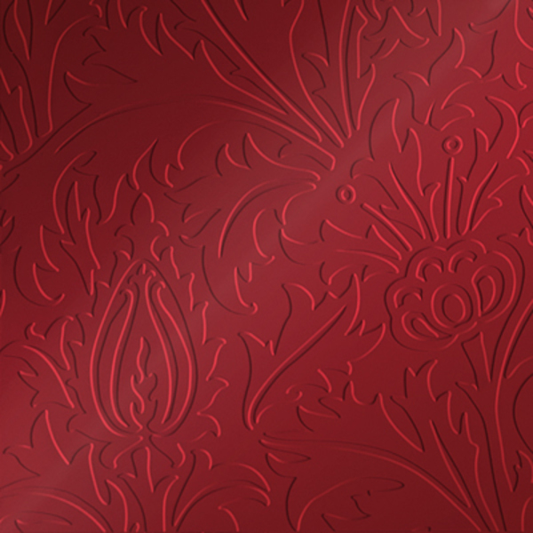 Vinyl Wall Covering Dimension Walls Thistle Metallic Red