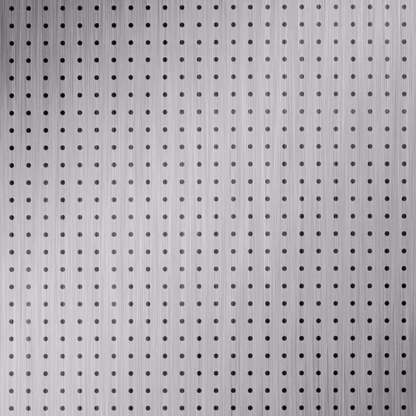 Vinyl Wall Covering Dimension Walls Perforation Round Brushed Stainless