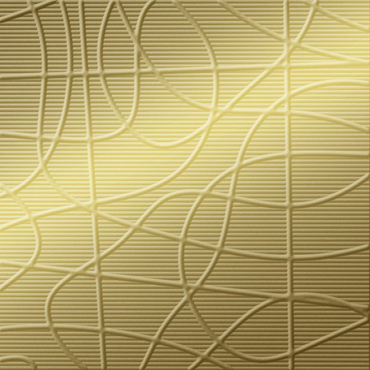  Dimension Walls Wired Metallic Gold