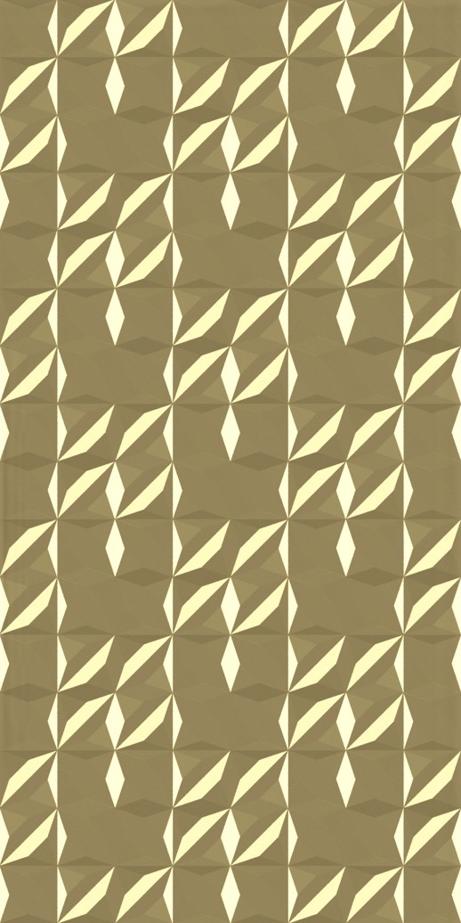  Dimension Walls Flower Metallic Gold