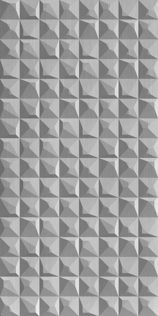  Dimension Walls Square Brushed Aluminum