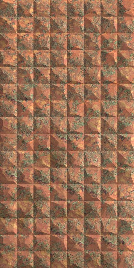  Dimension Walls Square Copper Patina