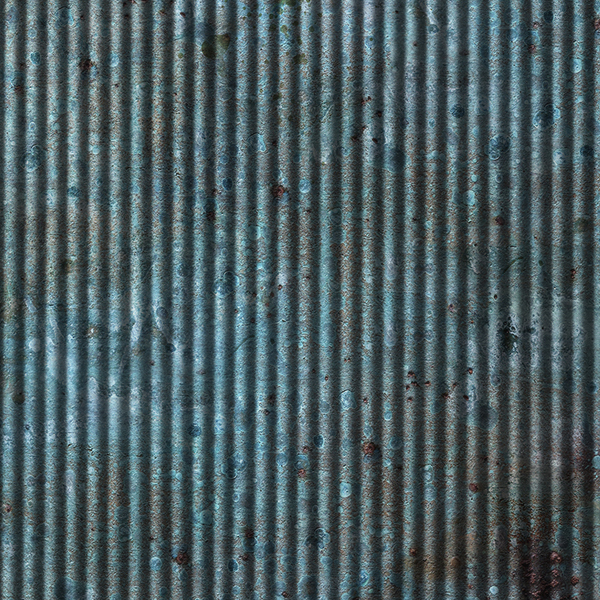 Vinyl Wall Covering Art Metals Fluted Funky Cold Patina