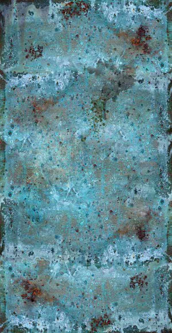 Vinyl Wall Covering Art Metals Flat Sheets Funky Cold Patina Pebbled