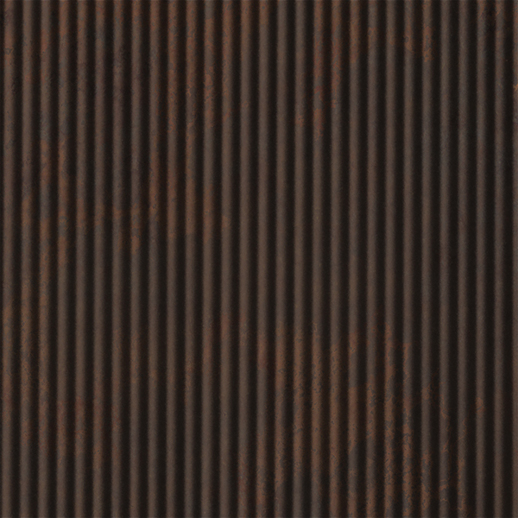  Art Metals Fluted Red Rust