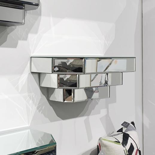  Accent Furniture Accent Furniture Mirrored Wall Shelf