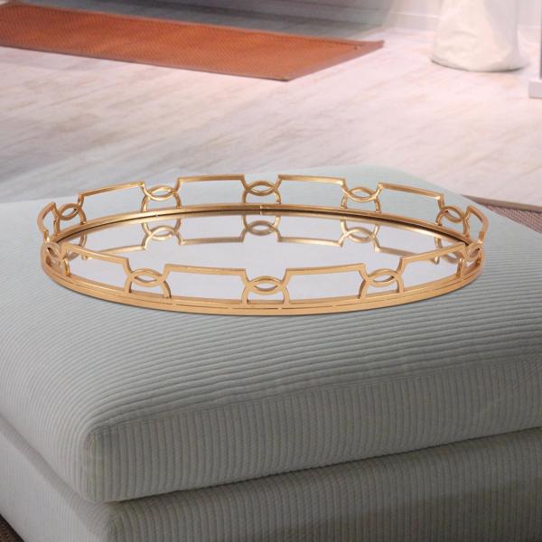 Vinyl Wall Covering Accessories Accessories Bright Gold Metal Tray