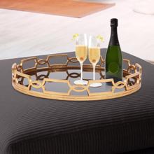 Kyron Round Metal Tray