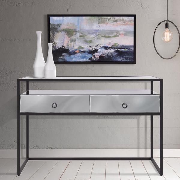 Vinyl Wall Covering Accent Furniture Accent Furniture Metro Desk/Console Table