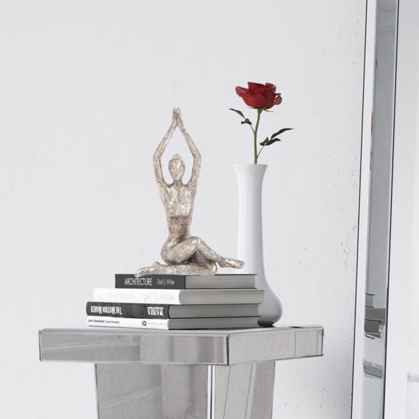 Vinyl Wall Covering Accessories Accessories Seated Twist Yoga Pose Statue