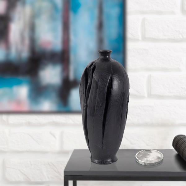 Vinyl Wall Covering Accessories Accessories Haru Tall Vase in Black