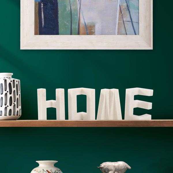 Vinyl Wall Covering Accessories Accessories "Home" Is In  Heart Sculpture in Polyresin