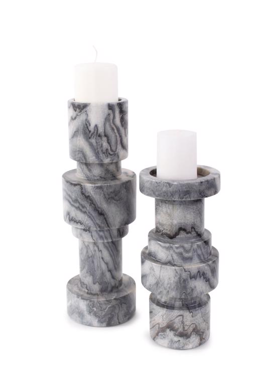  Accessories Accessories Modern Clarinda Marble Candle Holder, Tall