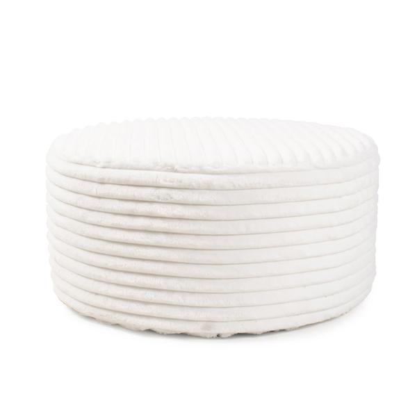 Vinyl Wall Covering Accent Furniture Accent Furniture Universal Round Ottoman Shar Pei White