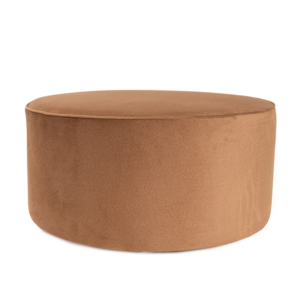 Vinyl Wall Covering Accent Furniture Accent Furniture Universal 36" Round Ottoman Qivuit Brown