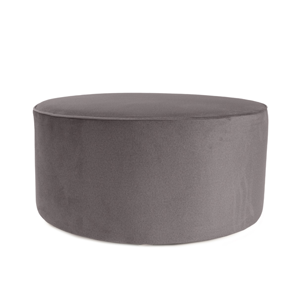 Vinyl Wall Covering Accent Furniture Accent Furniture Universal 36" Round Ottoman Qivuit Gray