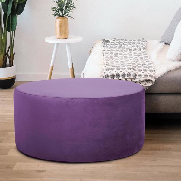 Vinyl Wall Covering Accent Furniture Accent Furniture Universal 36 Round Bella Eggplant
