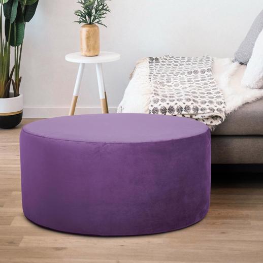  Accent Furniture Accent Furniture Universal 36 Round Bella Eggplant