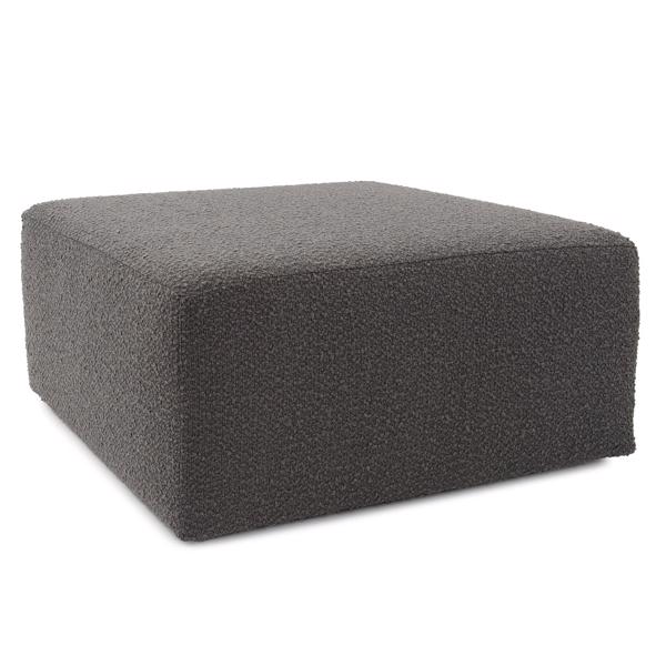 Vinyl Wall Covering Accent Furniture Accent Furniture Universal Square Ottoman Barbet Charcoal