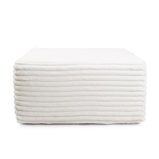  Accent Furniture Accent Furniture Universal Square Ottoman Shar Pei White