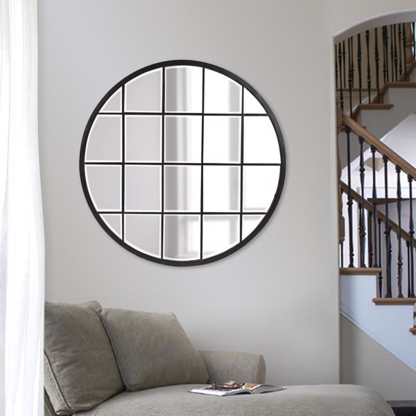 Vinyl Wall Covering Mirrors Mirrors Superior Round Oil Rubbed Bronze Mirror