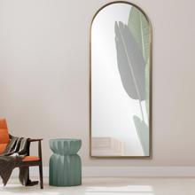 Pure Arched Mirror Antique Gold