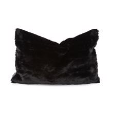 Pillow 14 x 22 Angora Ebony - Poly Insert