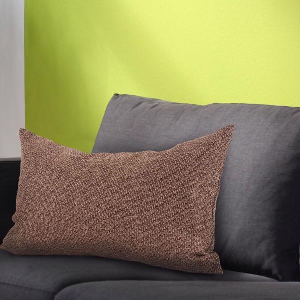 Vinyl Wall Covering Textiles Textiles Pillow 14 x 22 Panama Chocolate - Down Insert