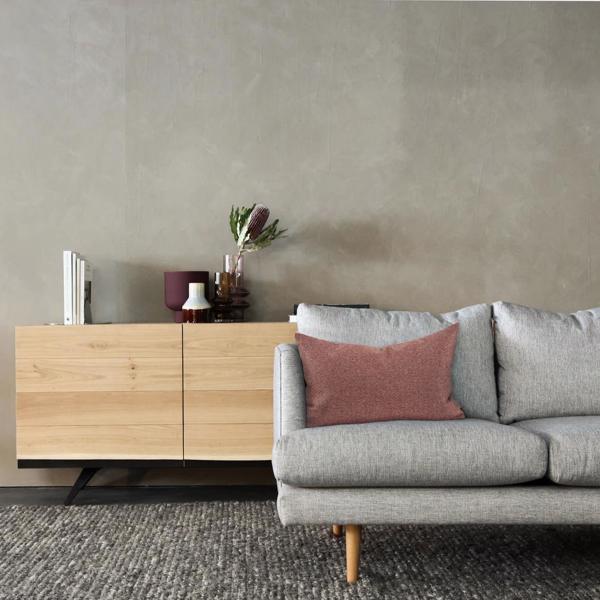 Vinyl Wall Covering Textiles Textiles Pillow 14 x 22  Panama Rose - Down Insert