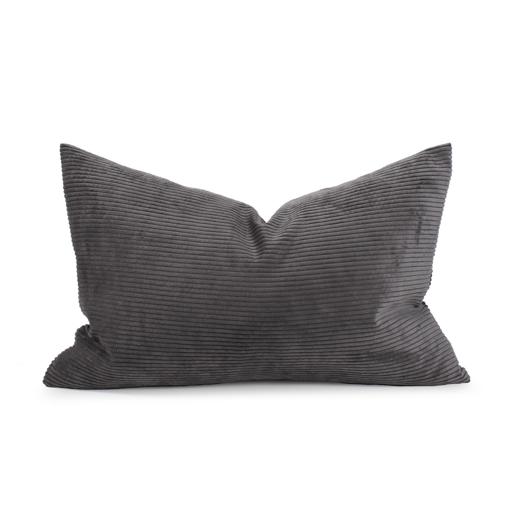 Textiles Textiles Pillow 14 x 22 Pana Charcoal - Poly Insert