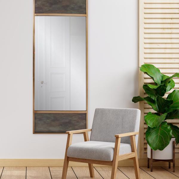 Vinyl Wall Covering Mirrors Mirrors Albizzi Antiqued Paneled Mirror