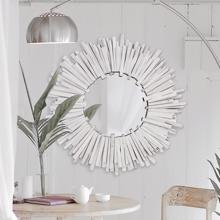 Durango Round White Mirror