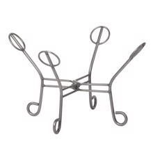 Scroll Puff Ottoman Frame Titanium