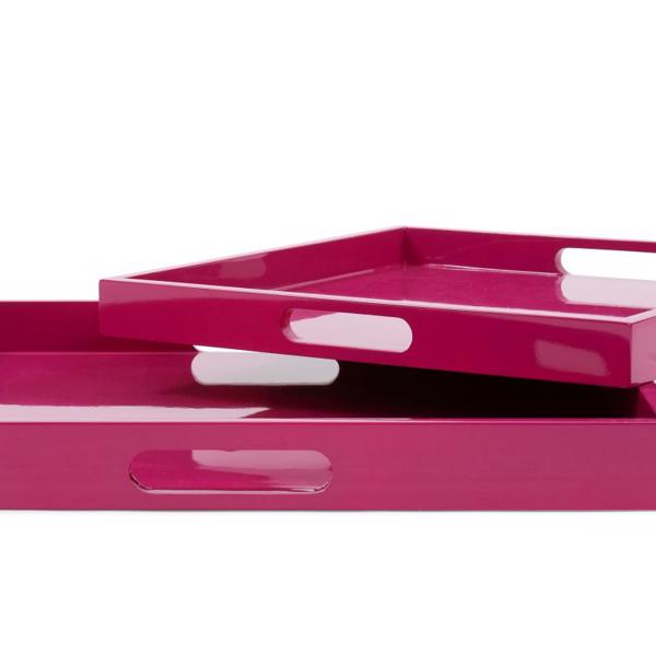 Vinyl Wall Covering Accessories Accessories Saint Tropez Square Tray Set of 2