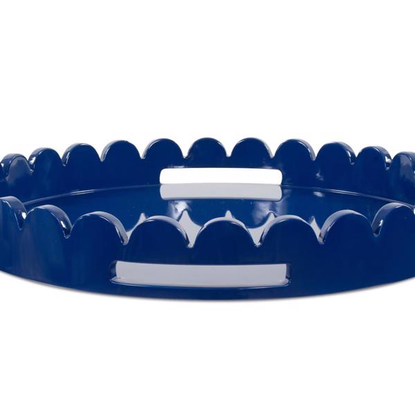 Vinyl Wall Covering Accessories Accessories Round Scalloped Riviera Tray