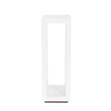 Bianco Lacquered Contemporary Display Pedestal- Short