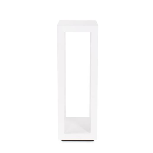  Accent Furniture Accent Furniture Bianco Lacquered Contemporary Display Pedestal- Short