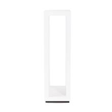Bianco Lacquered Contemporary Display Pedestal- Tall
