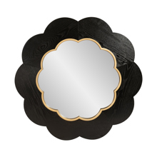 Licorice Scallop Mirror